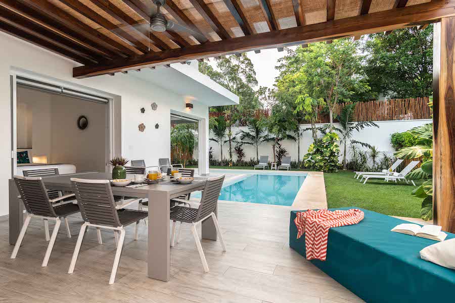 luxury house for sale in tulum patio