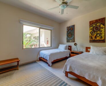 j apartments for sale in tulum puerta zama natura guest´s bedroom beds