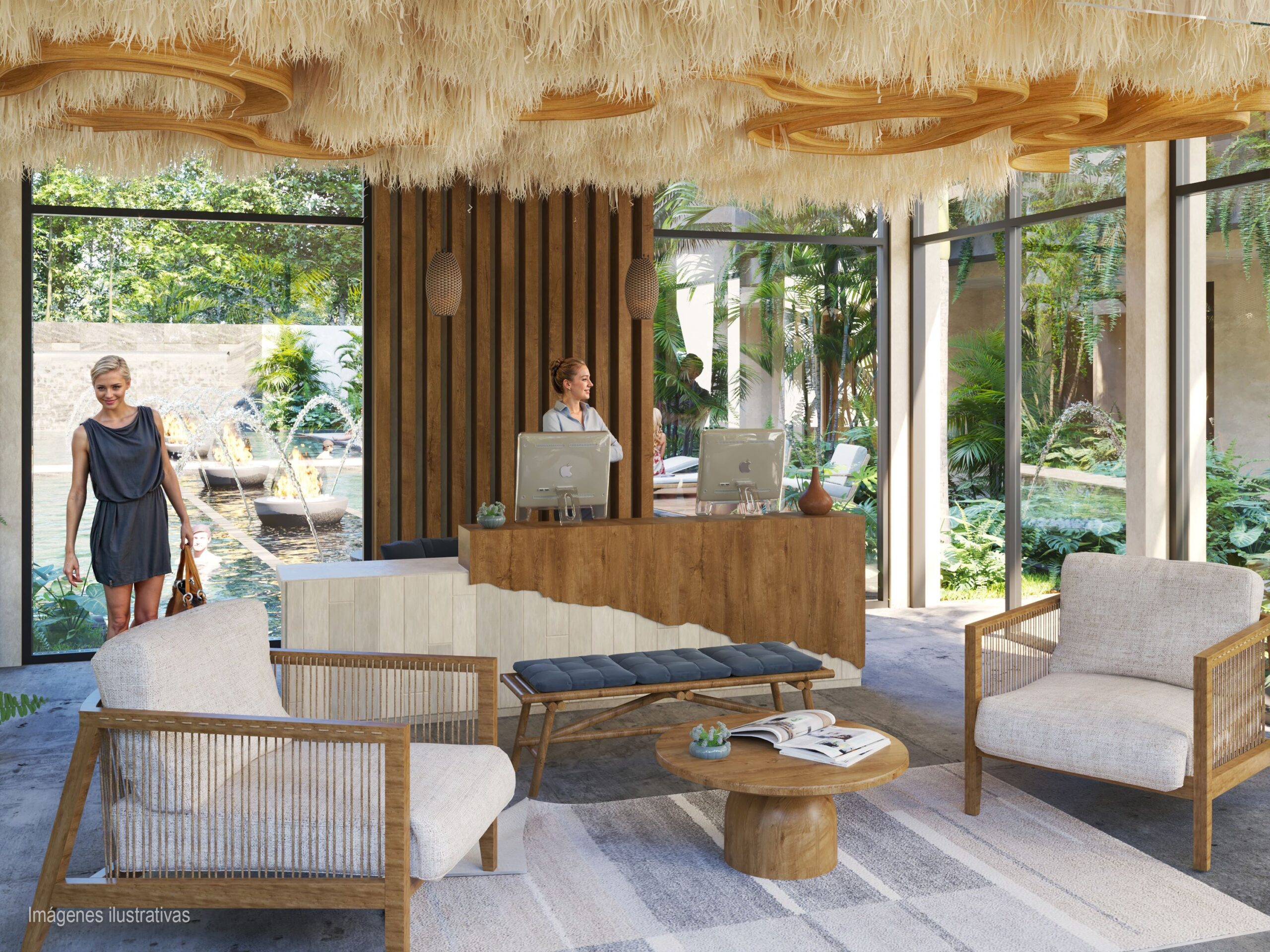 a tulum mexico apartments for sale reception