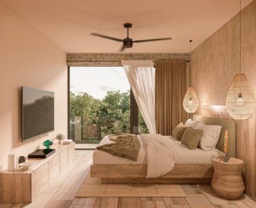 condo for sale in tulum nuup furnished main bedroom