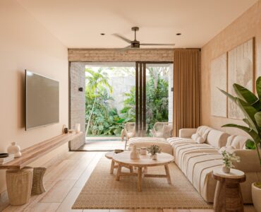 condo for sale in tulum nuup living room