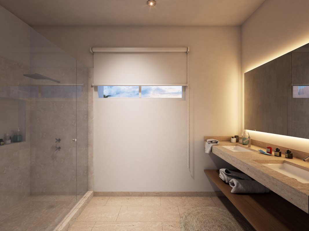 condos for sale in marina puerto aventuras marina aqua bathroom with shower
