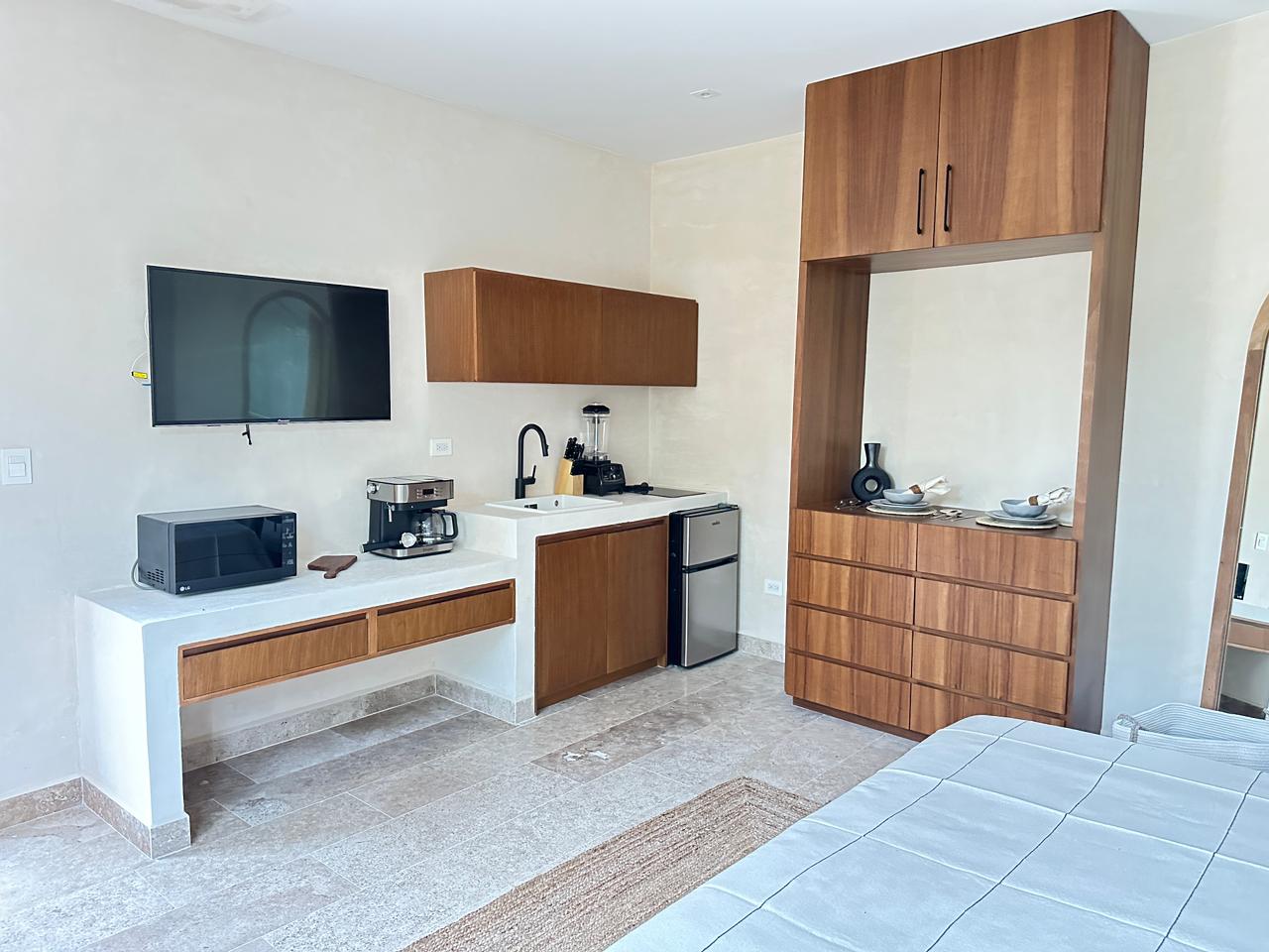 exclusive residences for sale in tulum the enclave lockoff suite kitchenette
