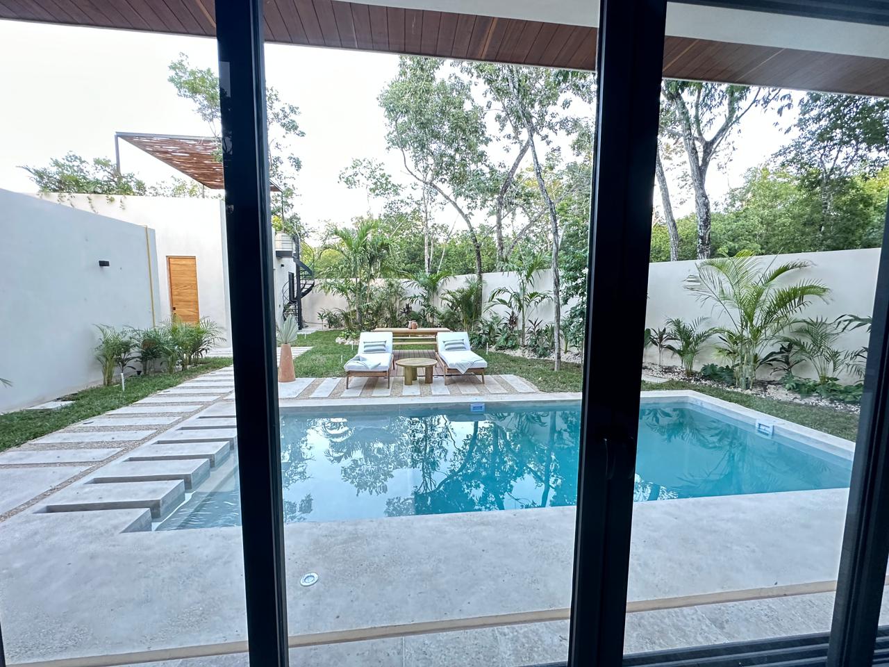 exclusive residences for sale in tulum the enclave pool interior view