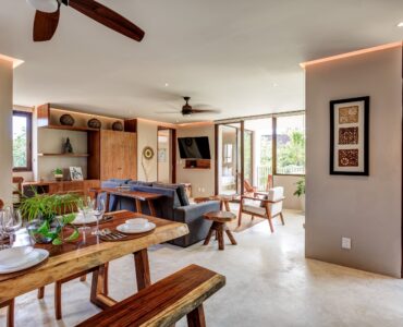 a real estate in tulum mexico villa alakin open plan design