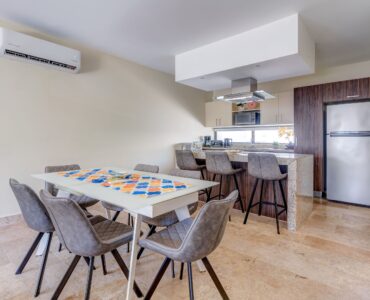 d playa del carmen mexico real estate penthouse arenis dining area