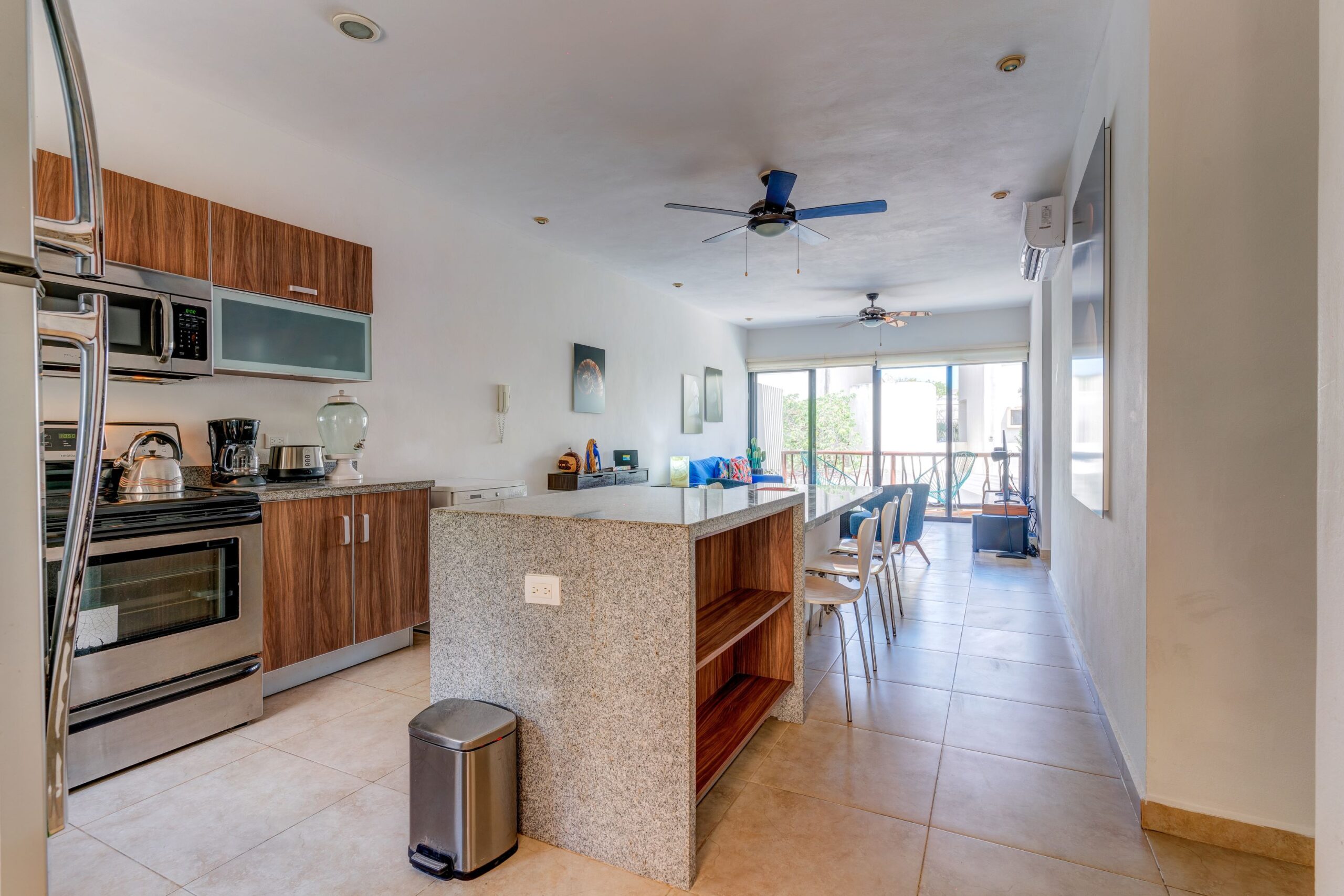 g tulum real estate prana kitchen to living space