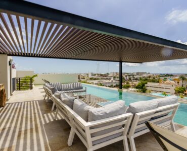 l playa del carmen mexico real estate penthouse arenis rooftop common area view