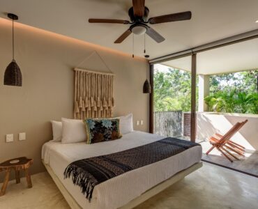m real estate in tulum mexico villa alakin master bedroom