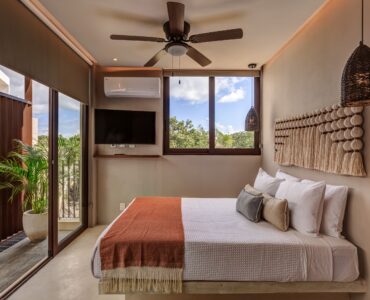 p real estate in tulum mexico villa alakin second bedroom
