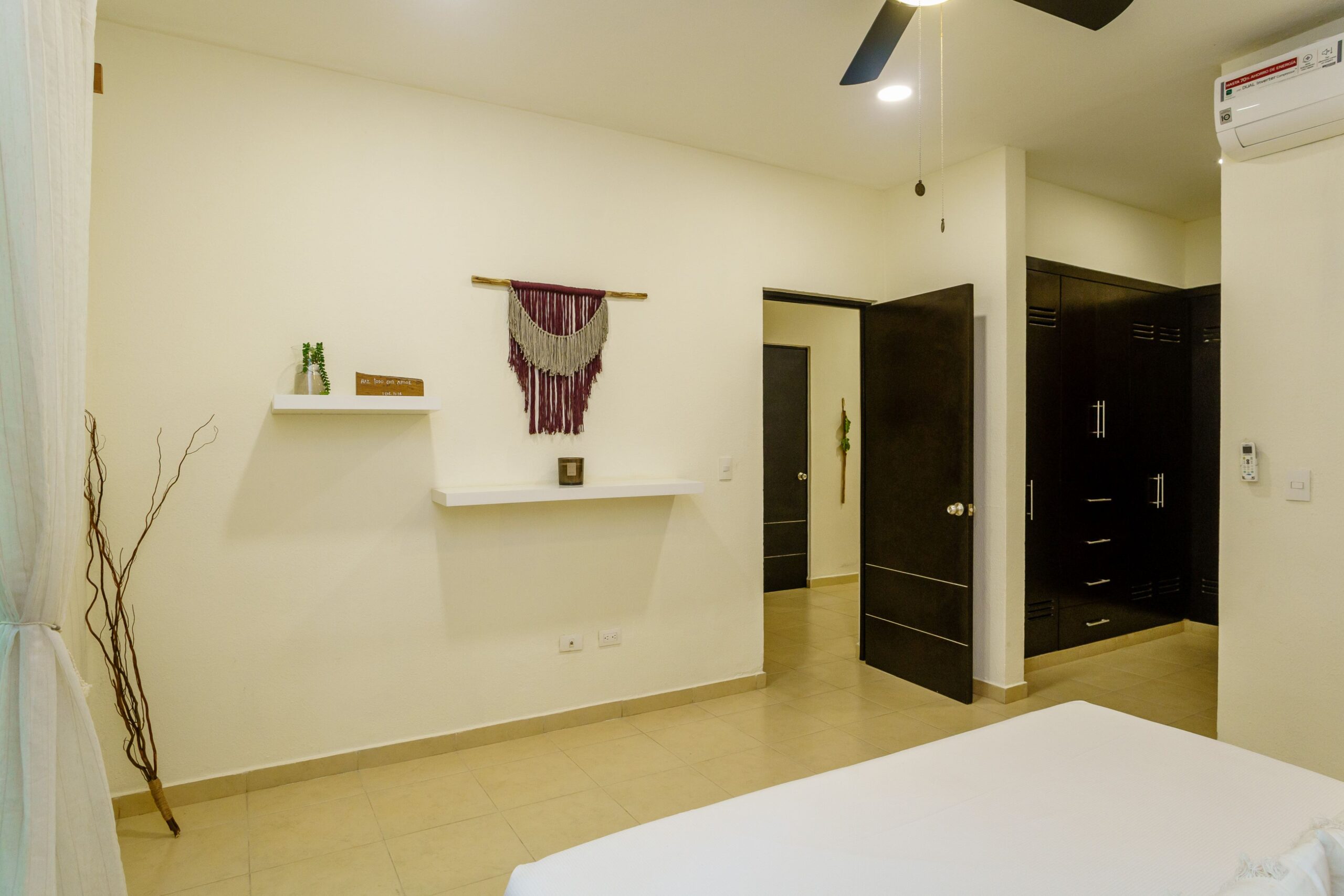 i apartment for sale in tulum zama village master bedroom and walk in closet