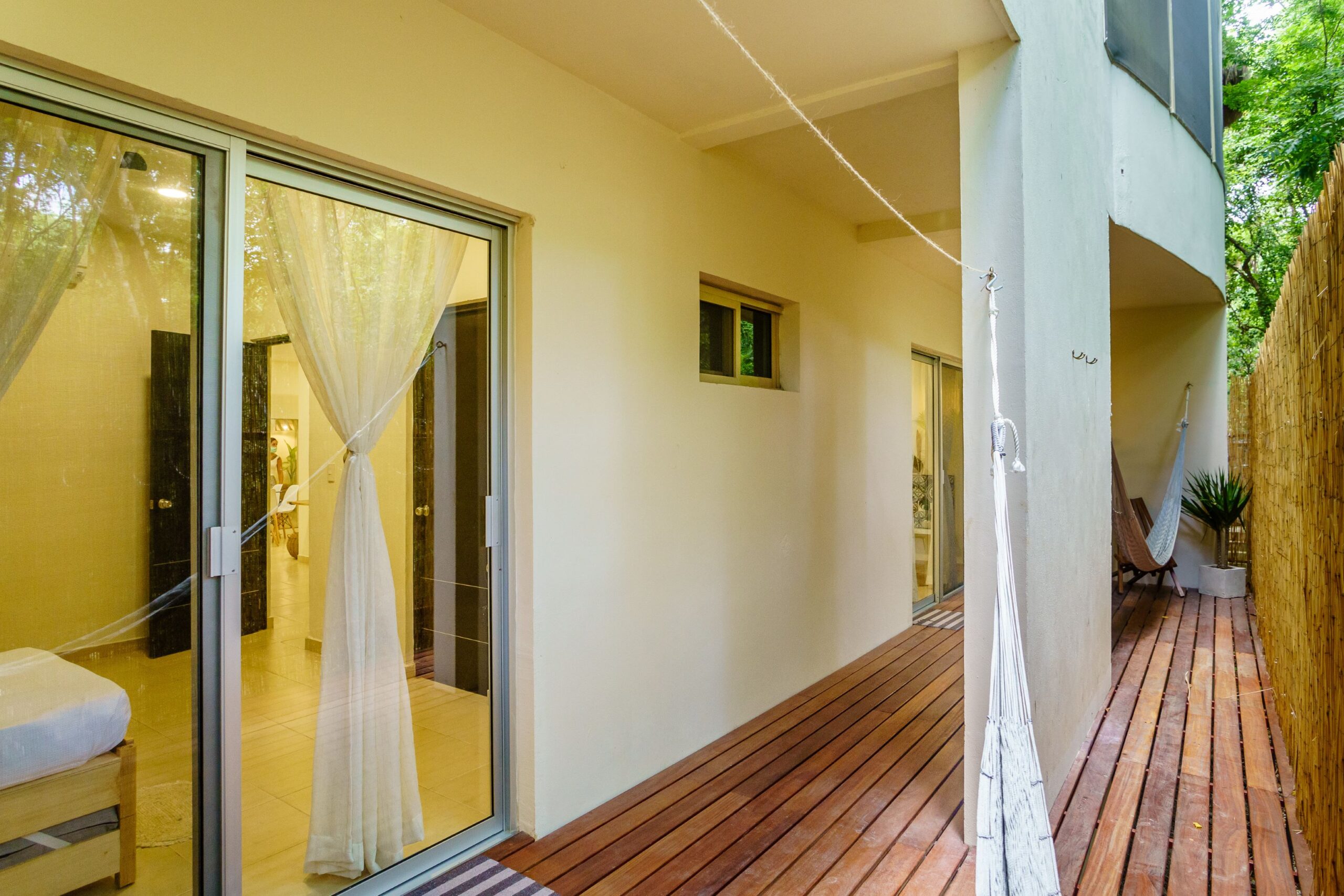 n apartment for sale in tulum zama village bedrooms´s deck