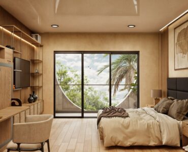 playa del carmen condo for sale macondo corazon bedroom with desk