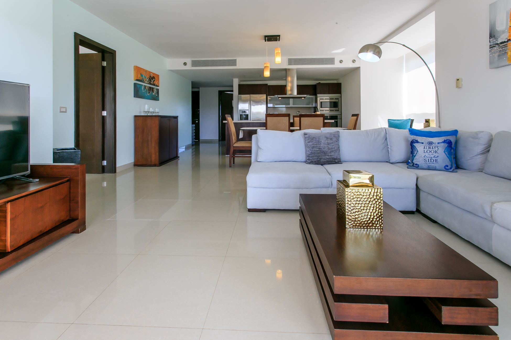 exclusive 2 bedroom condo for sale in mareazul playa del carmen full interior view