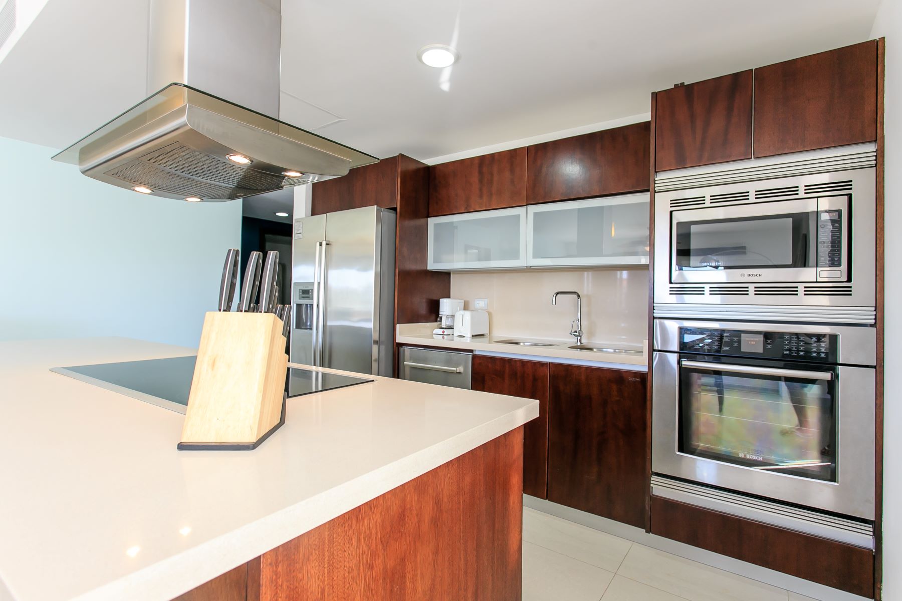 exclusive 2 bedroom condo for sale in mareazul playa del carmen kitchen with stove