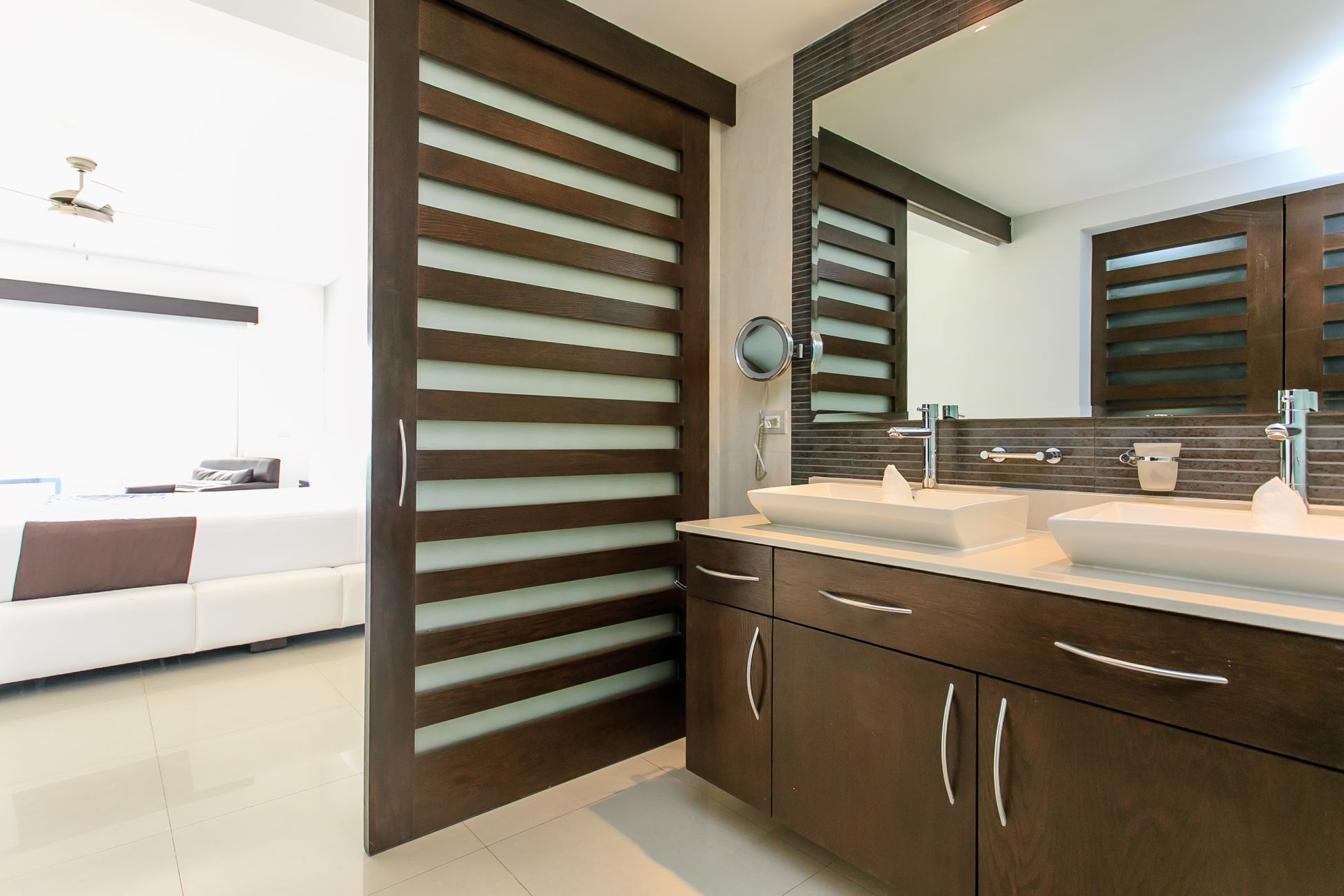 exclusive 2 bedroom condo for sale in mareazul playa del carmen master bedroom with bathroom