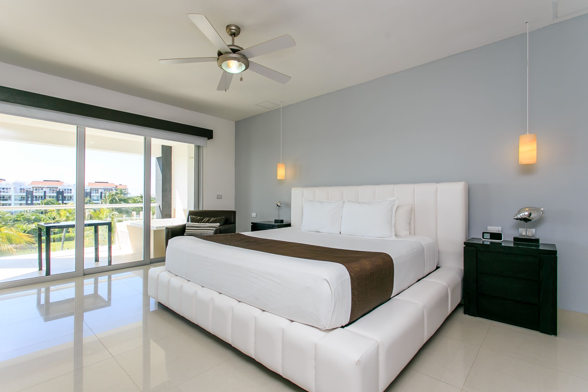 exclusive 2 bedroom condo for sale in mareazul playa del carmen master bedroom with terrace