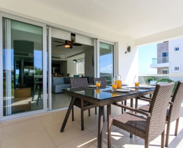 exclusive 2 bedroom condo for sale in mareazul playa del carmen terrace interior view