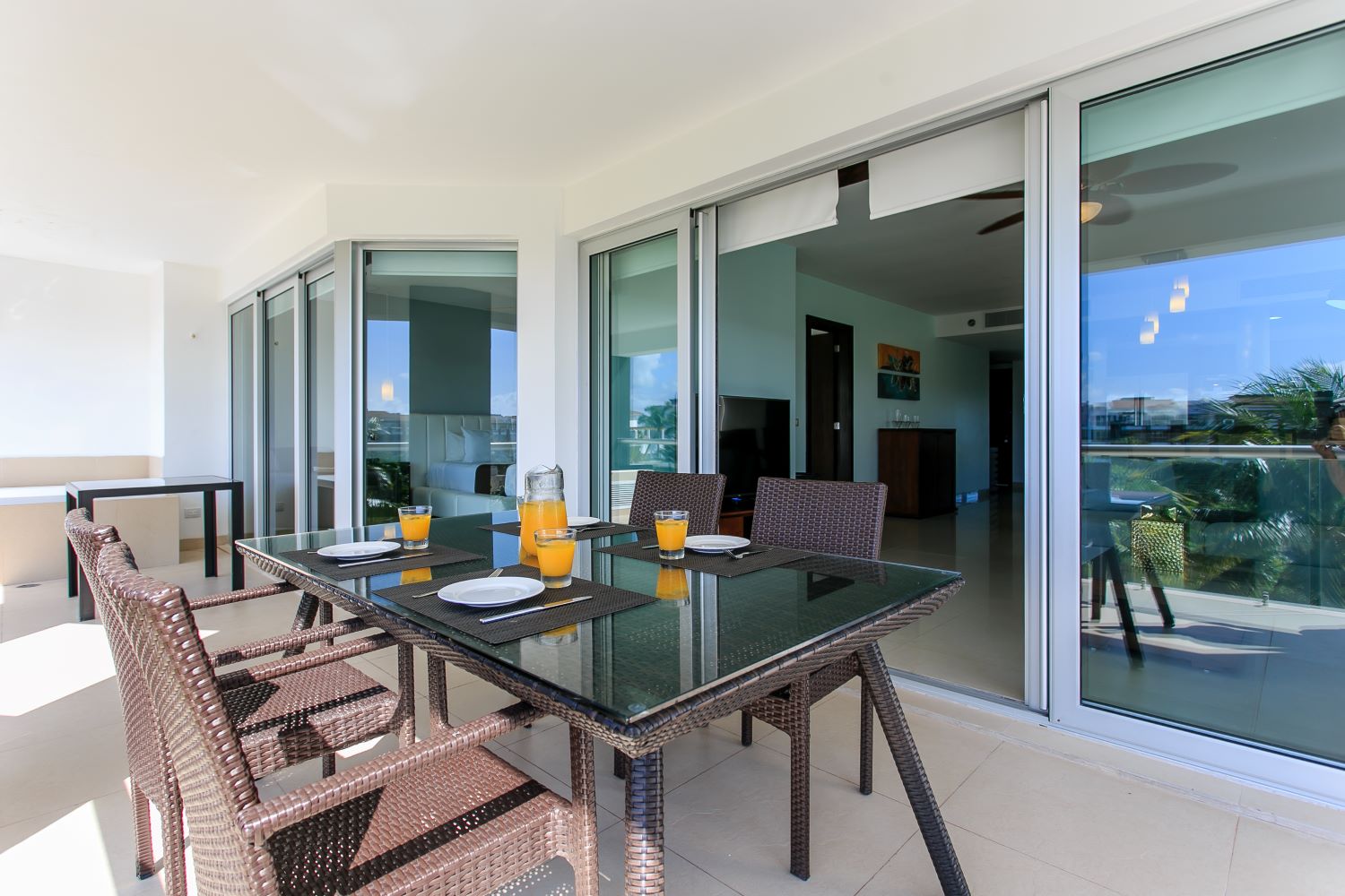 exclusive 2 bedroom condo for sale in mareazul playa del carmen terrace table and jacuzzi