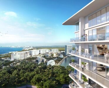 exclusive condos for sale in puerto cancun sls residences building view from terrace