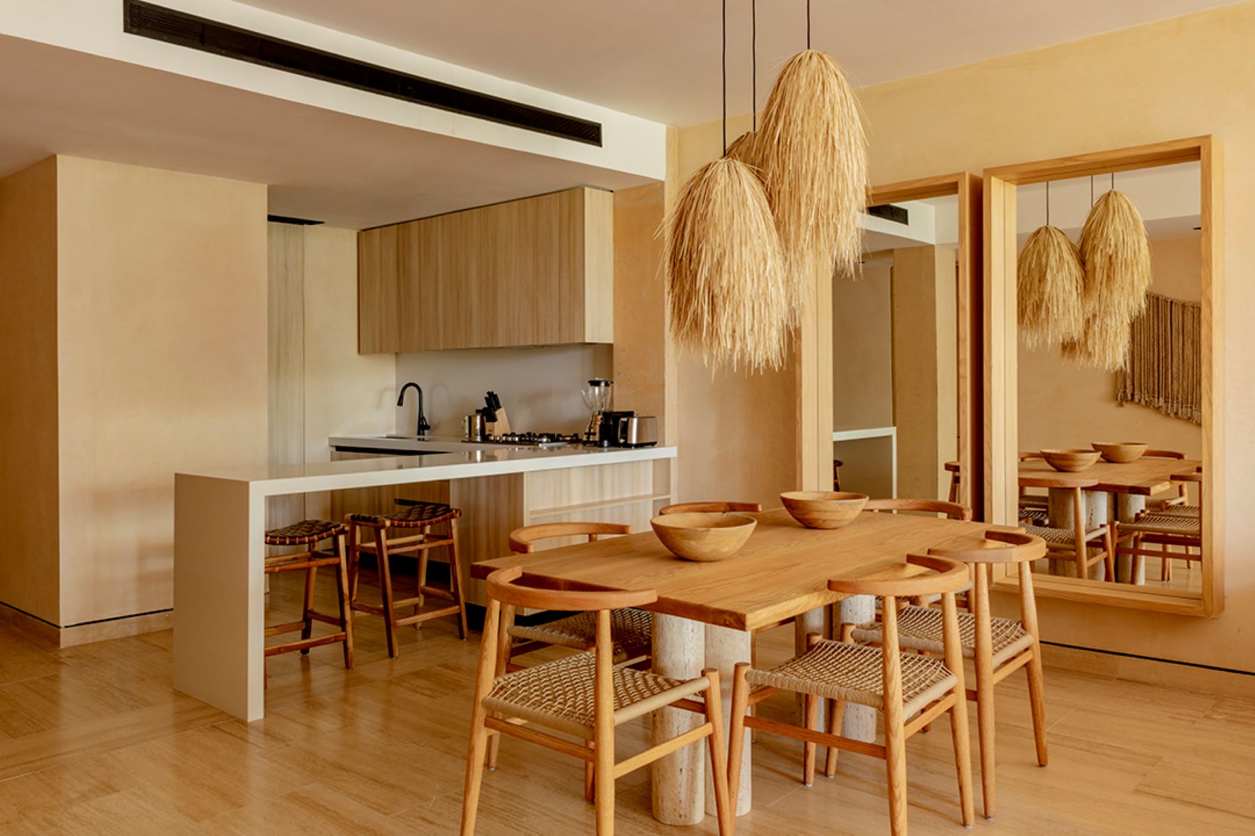 playa del carmen condos in corasol the village dining room and kitchen