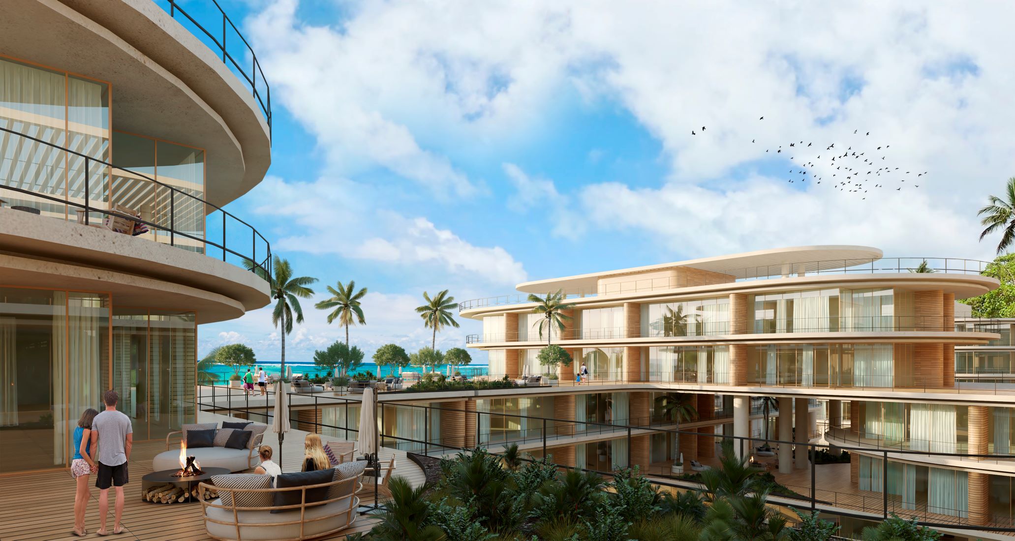 exclusive beachfront condos for sale at playa del carmen zonna building with ocean view