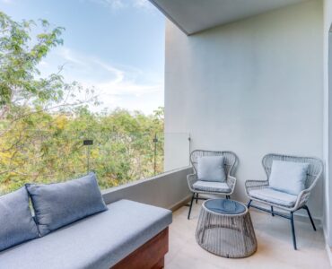 spacious 3 bedroom fully furnished condo in selvanova residencial coto 11 playa del carmen terrace with lounge