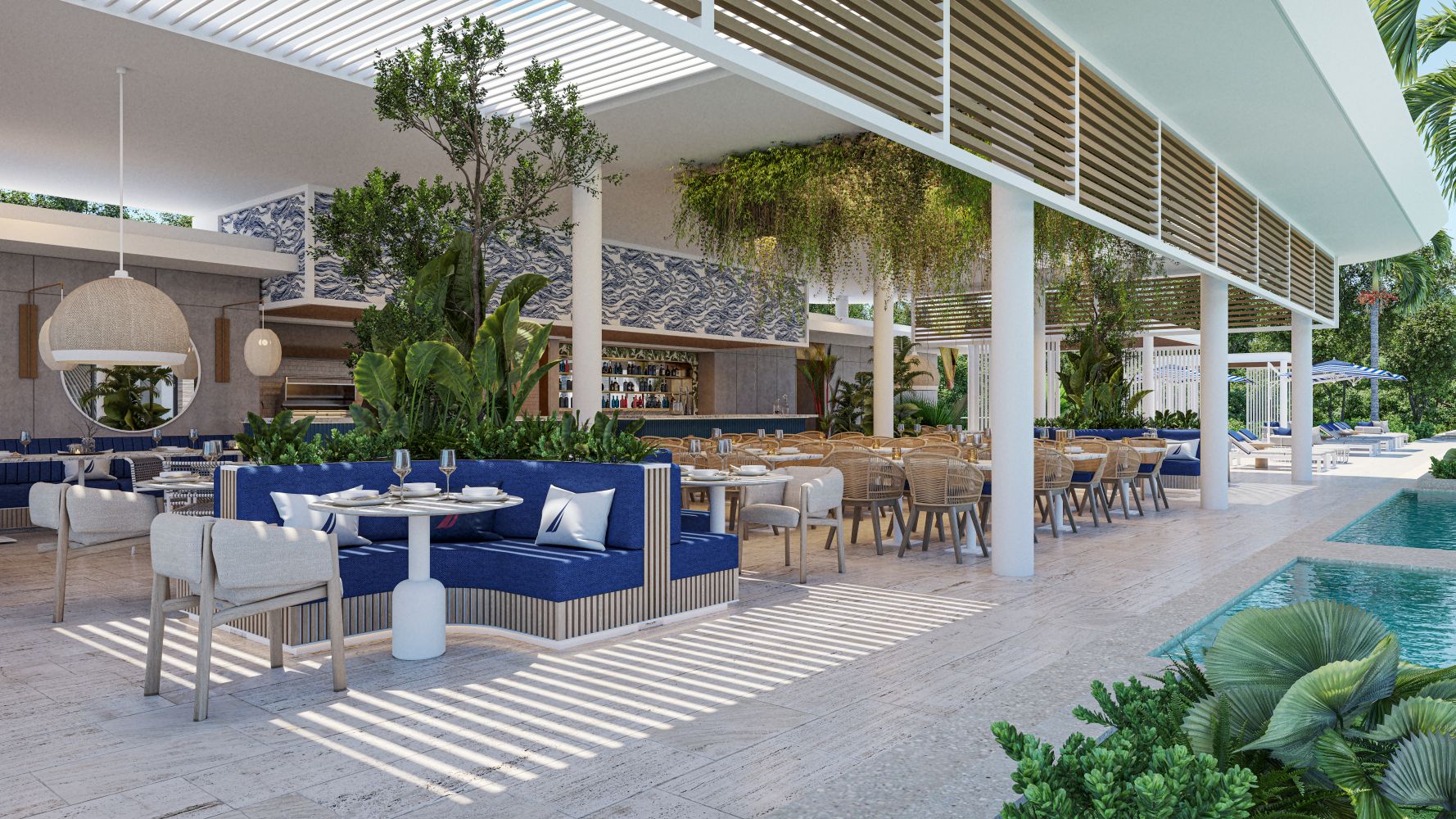 cancun real estate nautica poolbar lounge restuarant