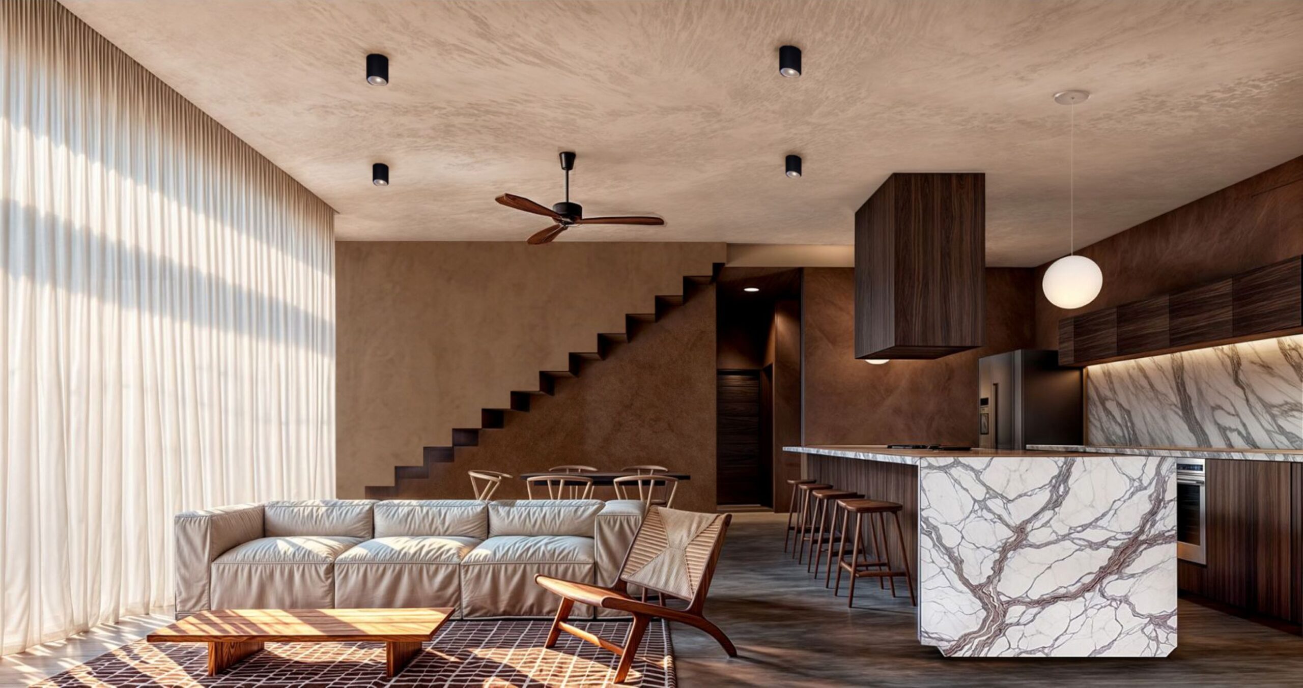 condos for sale in tohoku playa del carmen noble kitchen and living room