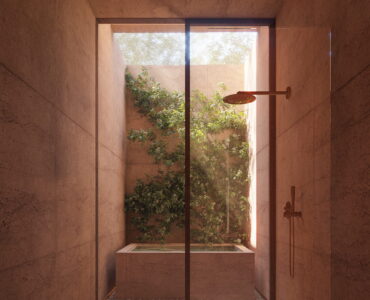 bacalar real estate aldea kalan master bathroom