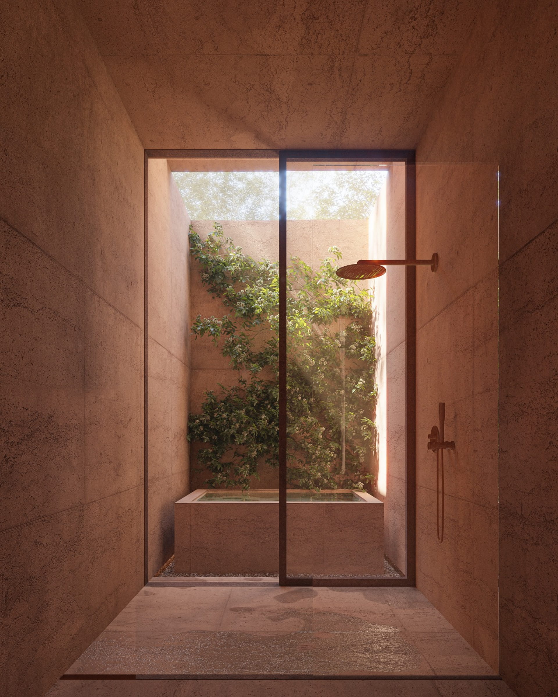 bacalar real estate aldea kalan master bathroom