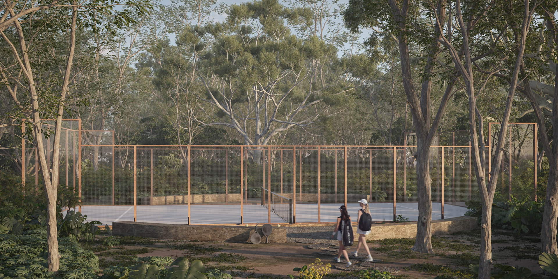 bacalar real estate aldea kalan padel tenis courts