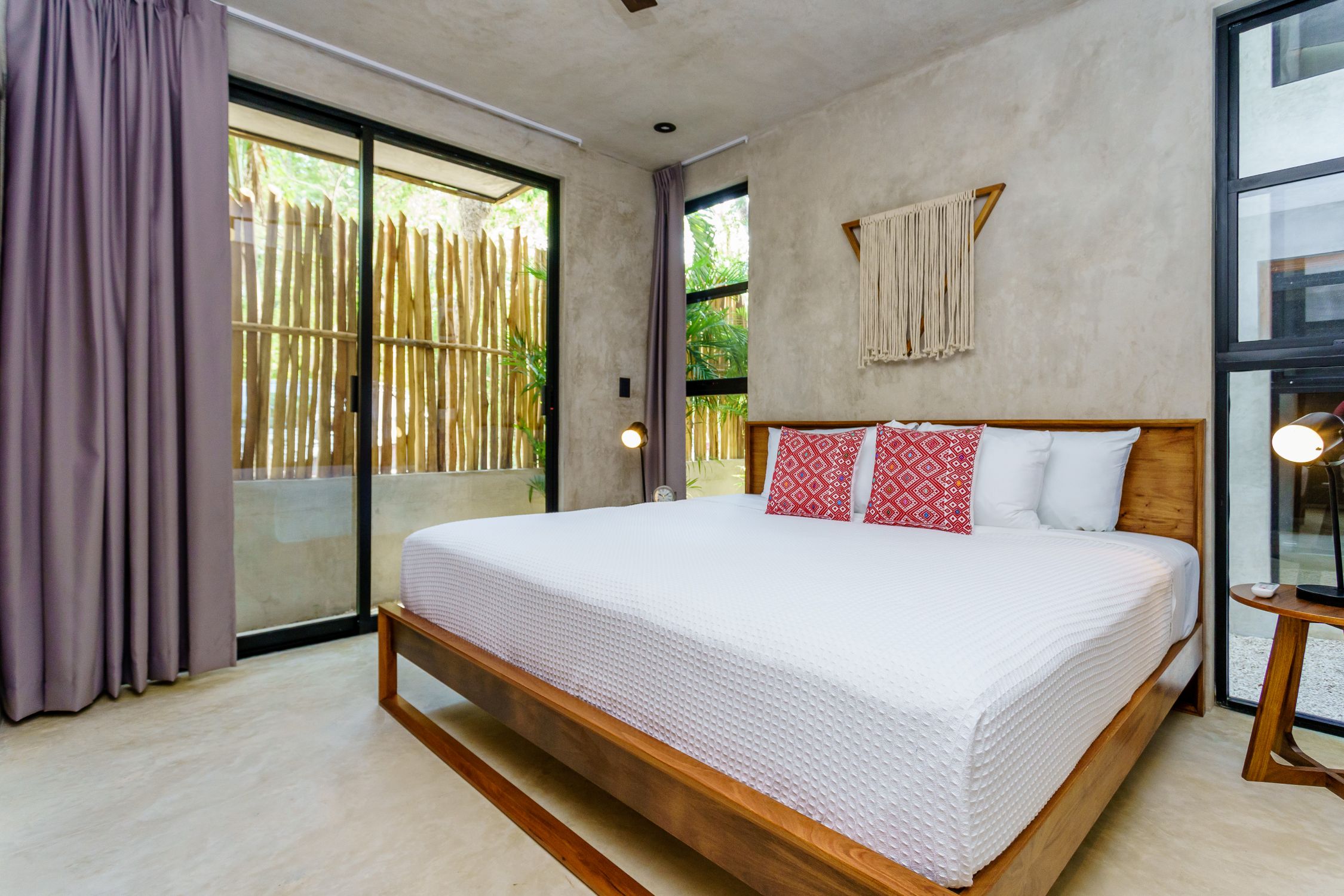 sukha 101 condo one bedroom la veleta tulum moskito real estate bedroom with night table