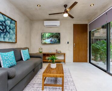 sukha 101 condo one bedroom la veleta tulum moskito real estate table with terrace