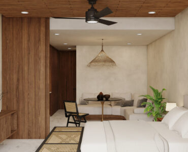 real estate puerto morelos piedra de mar living area