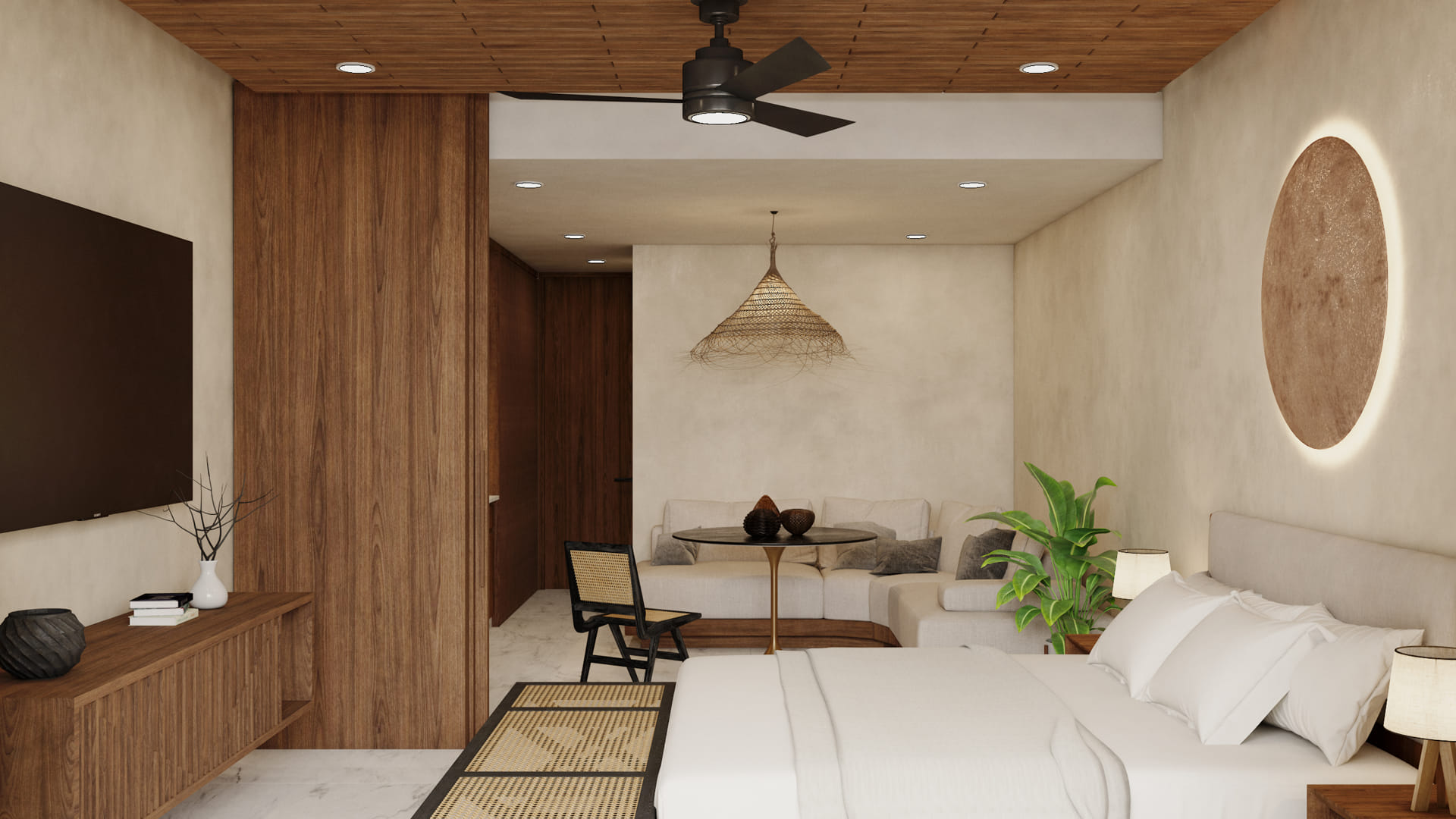real estate puerto morelos piedra de mar living area