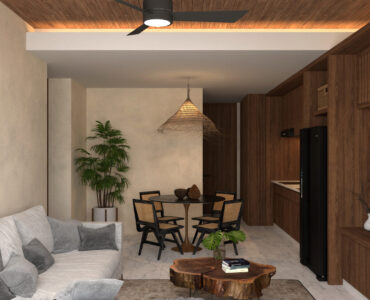 real estate puerto morelos piedra de mar living room with tv