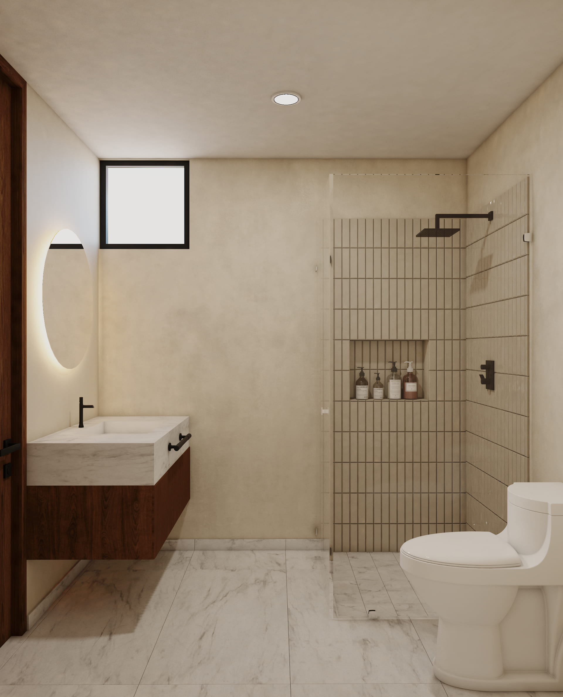 real estate puerto morelos piedra de mar one bedroom condo bathroom