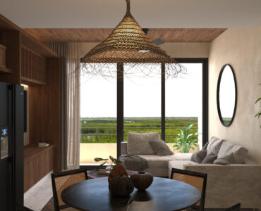 real estate puerto morelos piedra de mar social area living room 2 bedroom condo