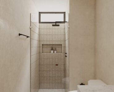 real estate puerto morelos piedra de mar studio bathroom