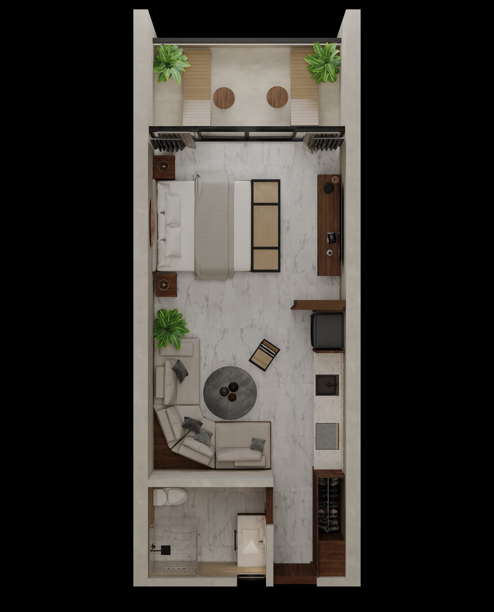 real estate puerto morelos piedra de mar studio layout