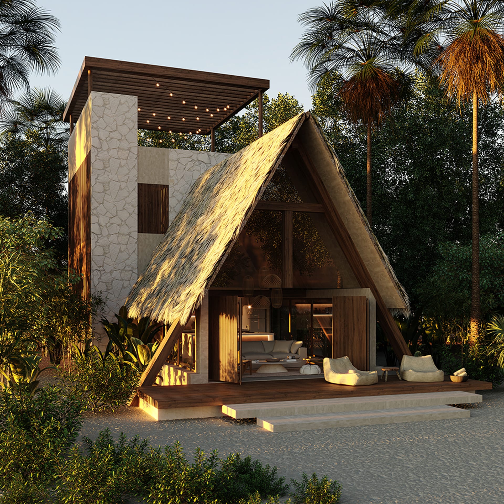 villas for sale in bacalar ichkabal house near the lagoon