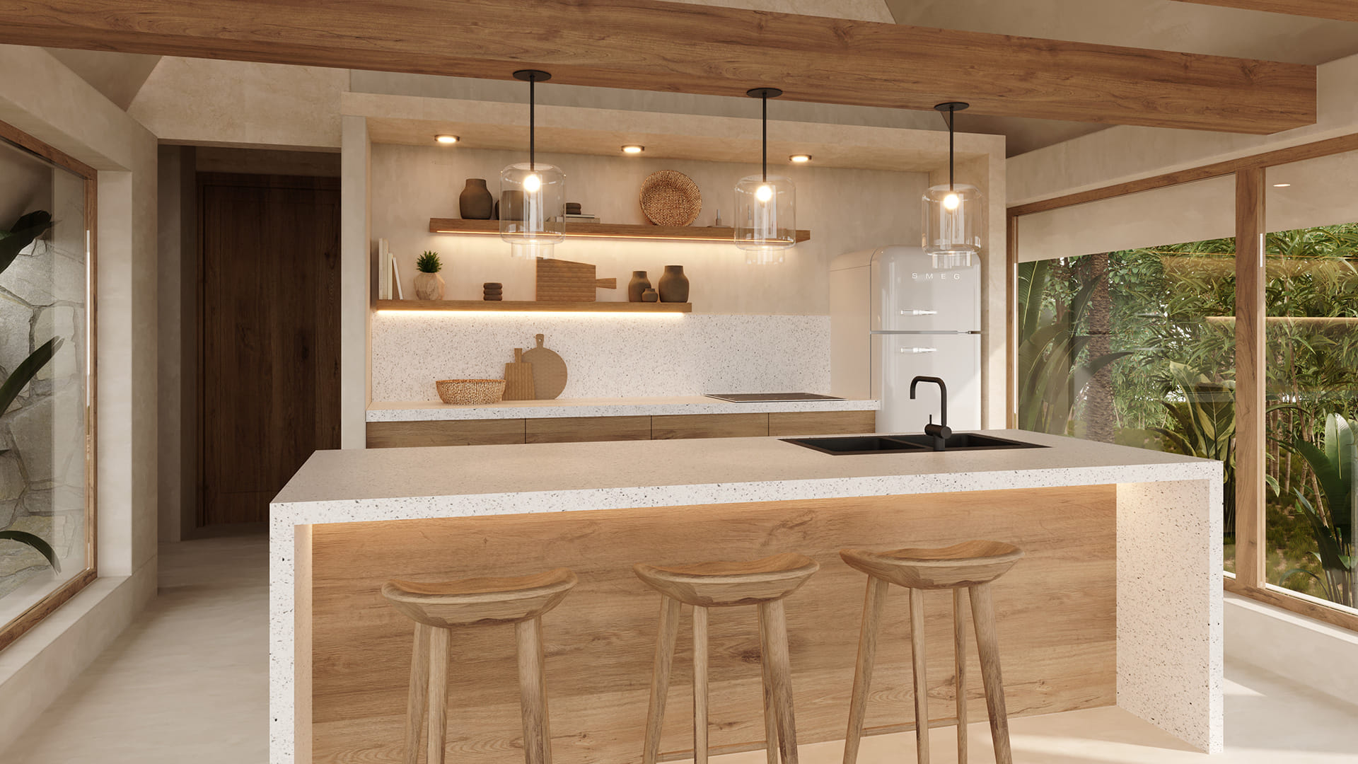 villas for sale in bacalar ichkabal kitchen and kitchen bar