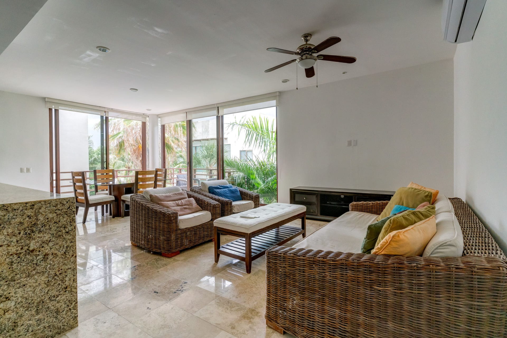 b playacar condos for sale akoya living area