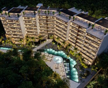 playa del carmen beachfront real estate distrito xcalacoco beach building aerial rsz