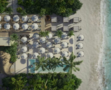 playa del carmen beachfront real estate distrito xcalacoco beach club aereal