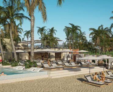 playa del carmen beachfront real estate distrito xcalacoco beach club pool on the beach