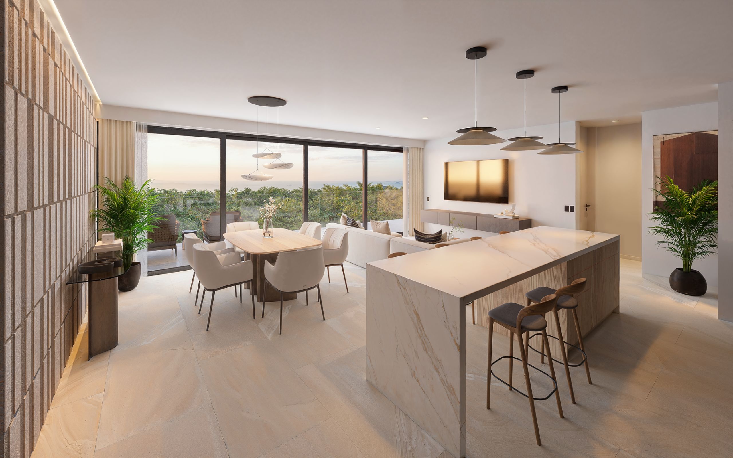 playa del carmen beachfront real estate distrito xcalacoco beach dining room