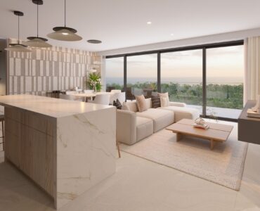 playa del carmen beachfront real estate distrito xcalacoco beach kitchen and living area rsz