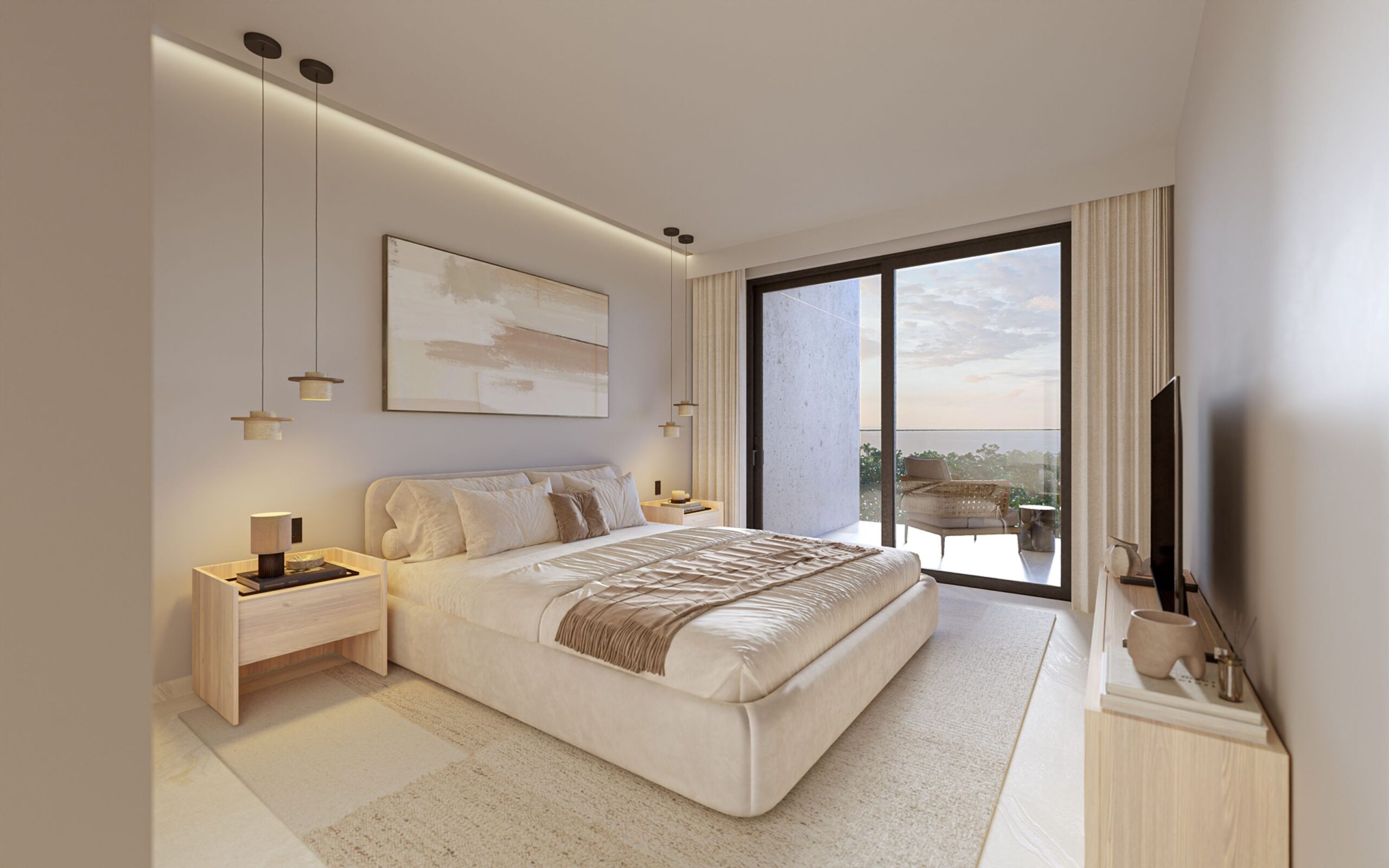 playa del carmen beachfront real estate distrito xcalacoco beach master bedroom rsz